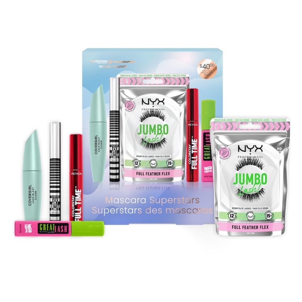 Mascara Superstars Set - Maybelline, NYX, Revlon, Cover Girl, Annabelle